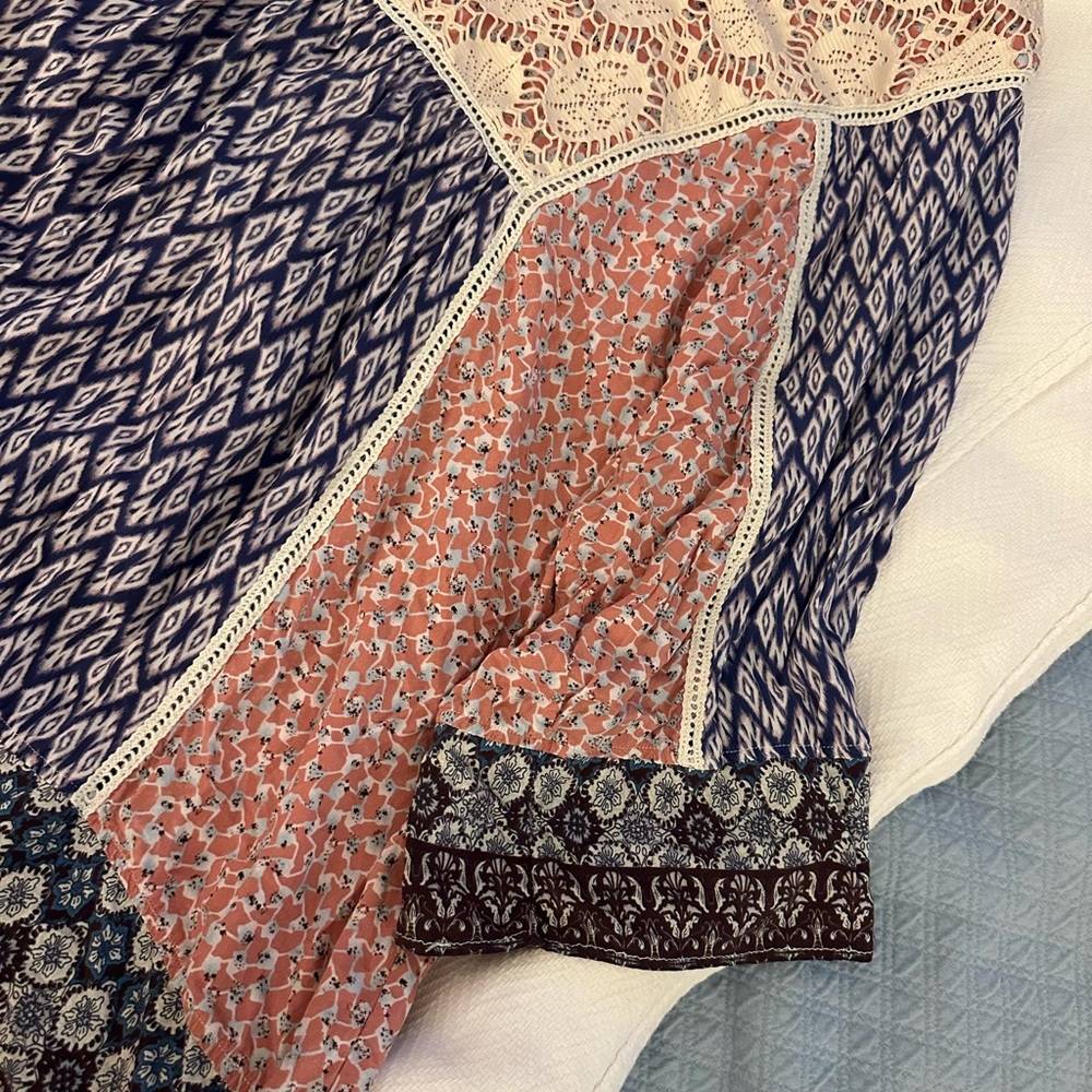 John Mark - Boho Pattern Mix top Size XL - Picture 3 of 6
